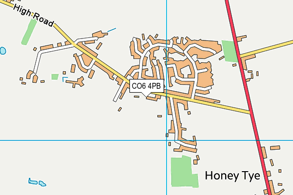 CO6 4PB map - OS VectorMap District (Ordnance Survey)