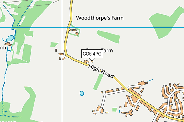 CO6 4PG map - OS VectorMap District (Ordnance Survey)