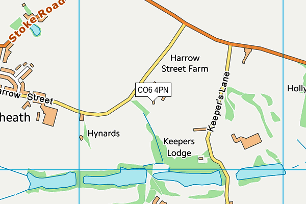 CO6 4PN map - OS VectorMap District (Ordnance Survey)