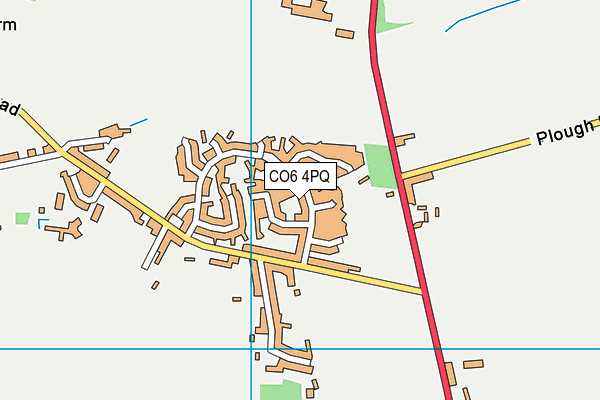 CO6 4PQ map - OS VectorMap District (Ordnance Survey)
