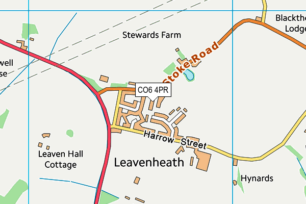 CO6 4PR map - OS VectorMap District (Ordnance Survey)