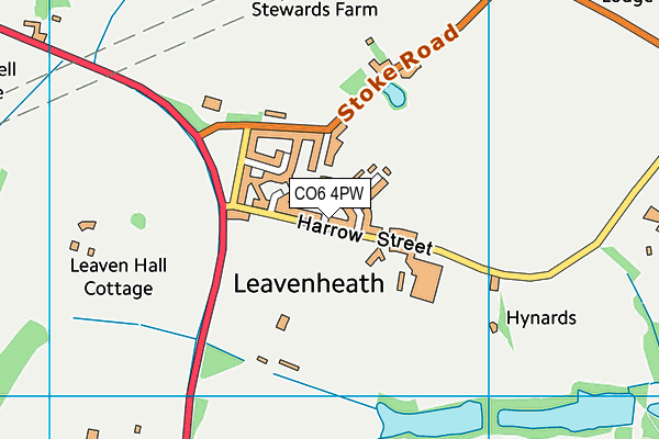 CO6 4PW map - OS VectorMap District (Ordnance Survey)