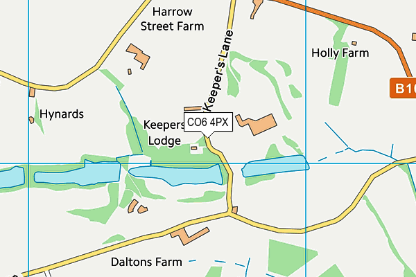 CO6 4PX map - OS VectorMap District (Ordnance Survey)