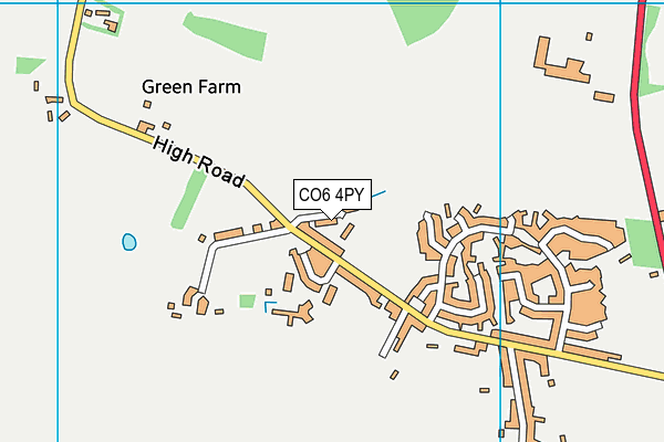 CO6 4PY map - OS VectorMap District (Ordnance Survey)