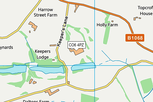 Peake Fitness At The Stoke By Nayland Club map (CO6 4PZ) - OS VectorMap District (Ordnance Survey)