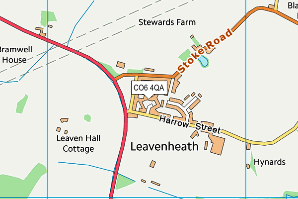 CO6 4QA map - OS VectorMap District (Ordnance Survey)