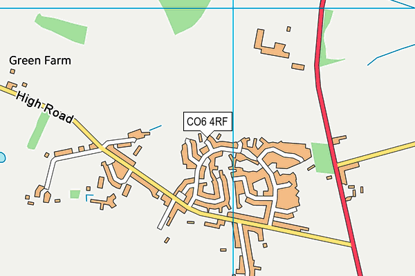 CO6 4RF map - OS VectorMap District (Ordnance Survey)