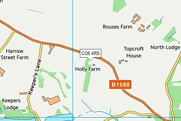 CO6 4RS map - OS VectorMap District (Ordnance Survey)