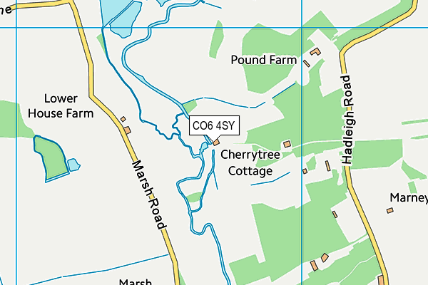 CO6 4SY map - OS VectorMap District (Ordnance Survey)