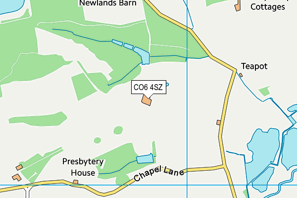 CO6 4SZ map - OS VectorMap District (Ordnance Survey)