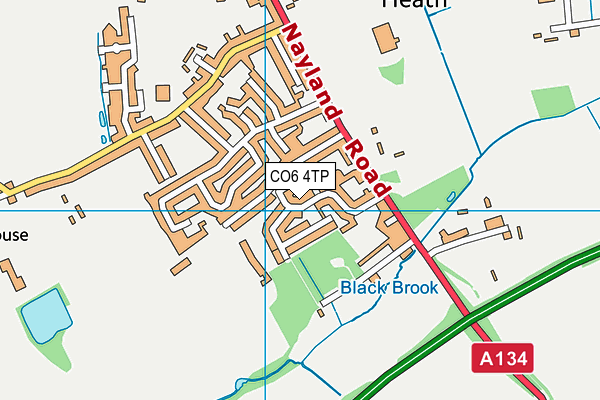 CO6 4TP map - OS VectorMap District (Ordnance Survey)