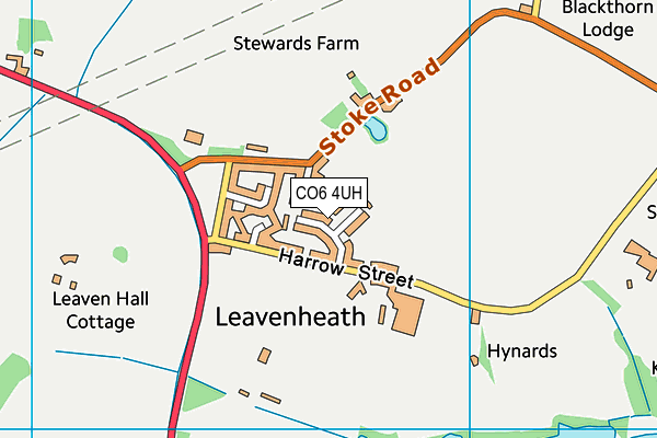 CO6 4UH map - OS VectorMap District (Ordnance Survey)