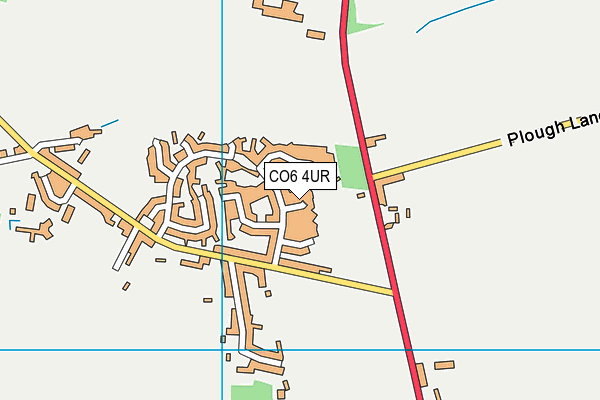 Leavenheath Village Green (Closed) map (CO6 4UR) - OS VectorMap District (Ordnance Survey)