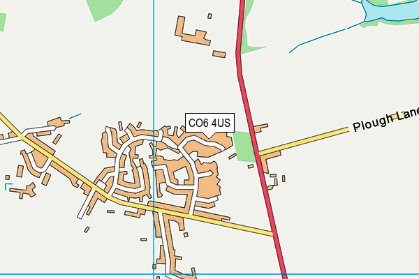 CO6 4US map - OS VectorMap District (Ordnance Survey)