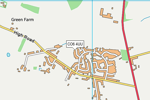 CO6 4UU map - OS VectorMap District (Ordnance Survey)