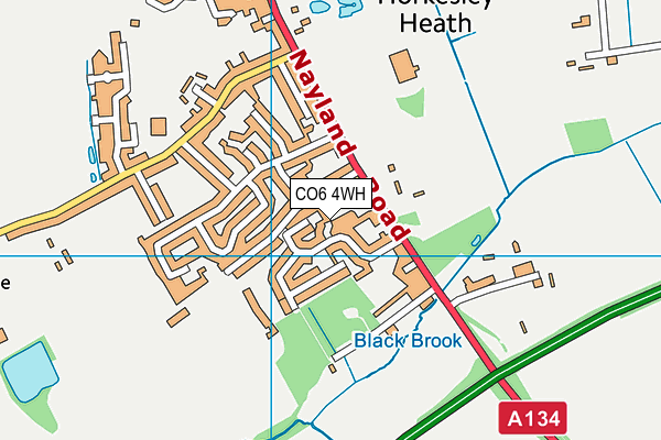 CO6 4WH map - OS VectorMap District (Ordnance Survey)