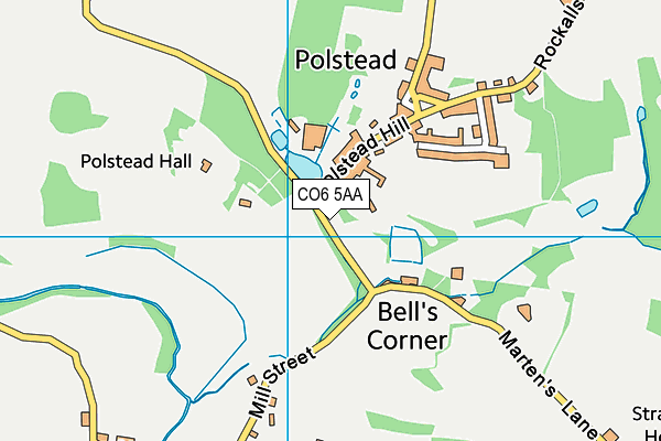 CO6 5AA map - OS VectorMap District (Ordnance Survey)