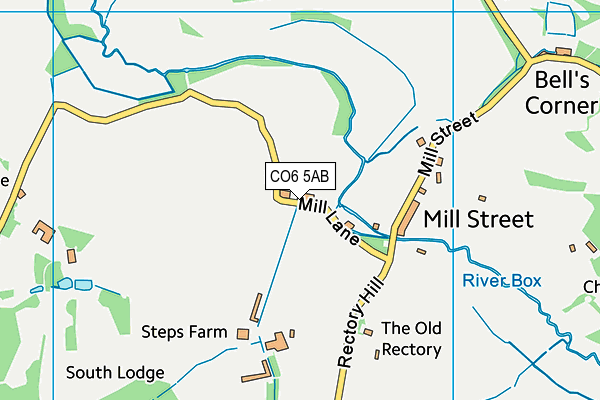 CO6 5AB map - OS VectorMap District (Ordnance Survey)