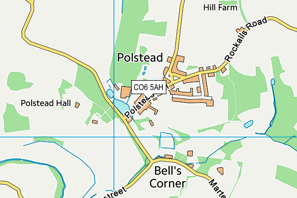 CO6 5AH map - OS VectorMap District (Ordnance Survey)