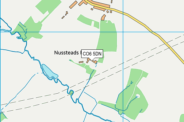 CO6 5DN map - OS VectorMap District (Ordnance Survey)