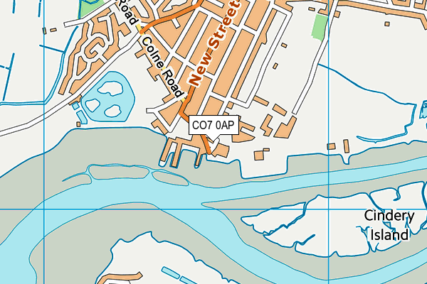 CO7 0AP map - OS VectorMap District (Ordnance Survey)