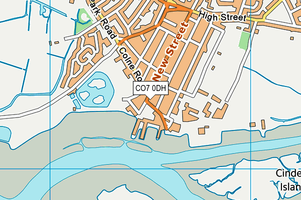 CO7 0DH map - OS VectorMap District (Ordnance Survey)