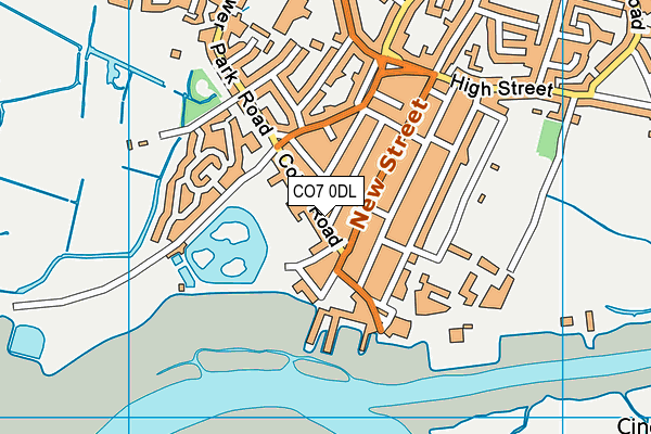 CO7 0DL map - OS VectorMap District (Ordnance Survey)
