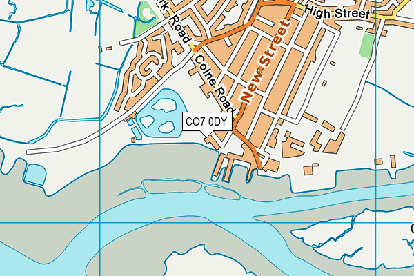 CO7 0DY map - OS VectorMap District (Ordnance Survey)