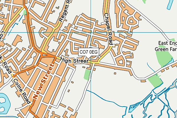 CO7 0EG map - OS VectorMap District (Ordnance Survey)
