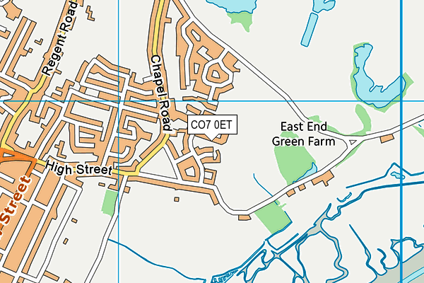 CO7 0ET map - OS VectorMap District (Ordnance Survey)