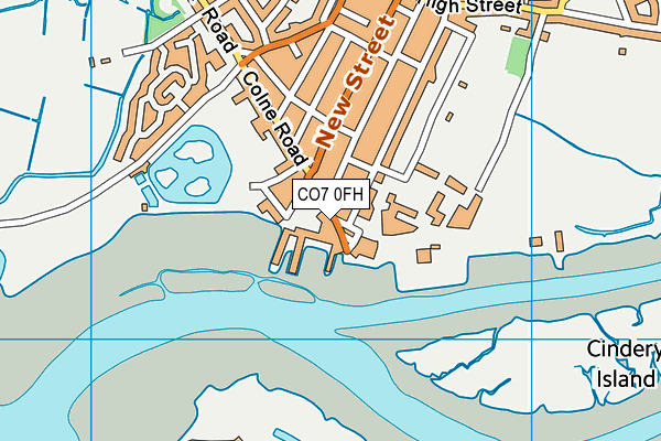 CO7 0FH map - OS VectorMap District (Ordnance Survey)
