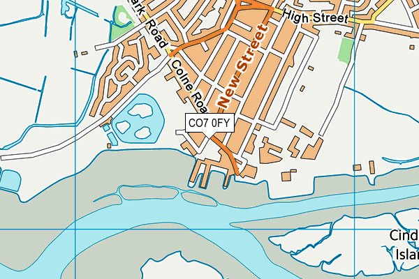 CO7 0FY map - OS VectorMap District (Ordnance Survey)