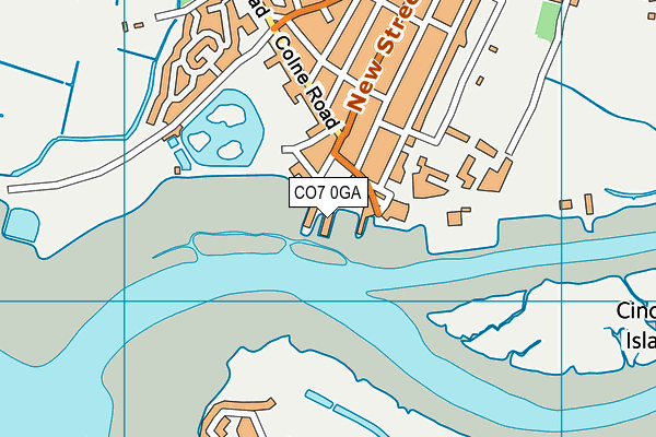 CO7 0GA map - OS VectorMap District (Ordnance Survey)