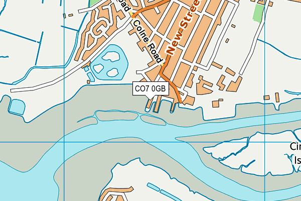 CO7 0GB map - OS VectorMap District (Ordnance Survey)