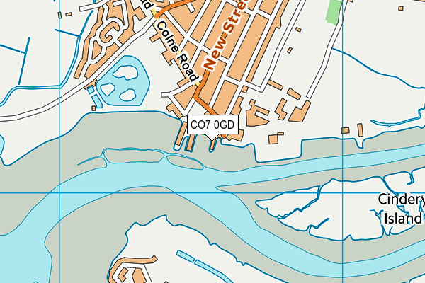 CO7 0GD map - OS VectorMap District (Ordnance Survey)