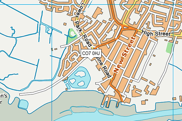 CO7 0HJ map - OS VectorMap District (Ordnance Survey)