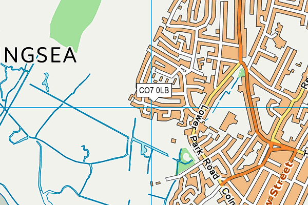 CO7 0LB map - OS VectorMap District (Ordnance Survey)