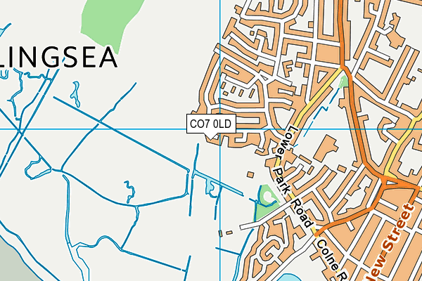 CO7 0LD map - OS VectorMap District (Ordnance Survey)
