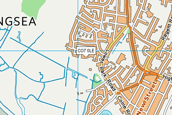 CO7 0LE map - OS VectorMap District (Ordnance Survey)