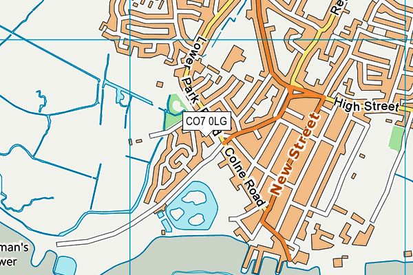 CO7 0LG map - OS VectorMap District (Ordnance Survey)