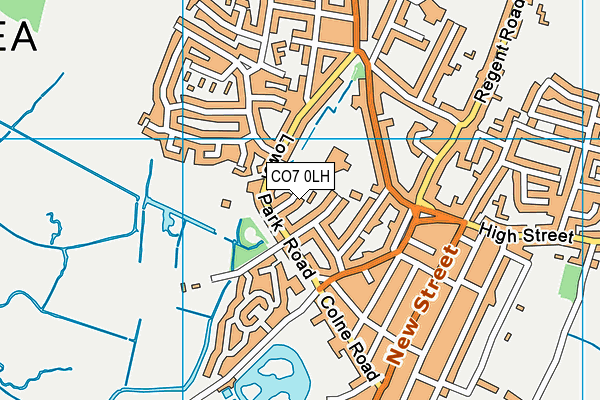 CO7 0LH map - OS VectorMap District (Ordnance Survey)