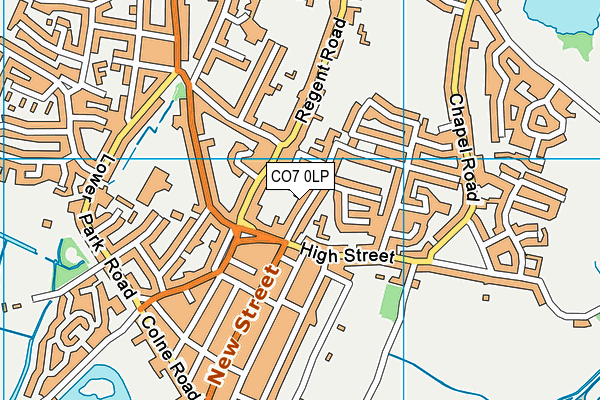 CO7 0LP map - OS VectorMap District (Ordnance Survey)