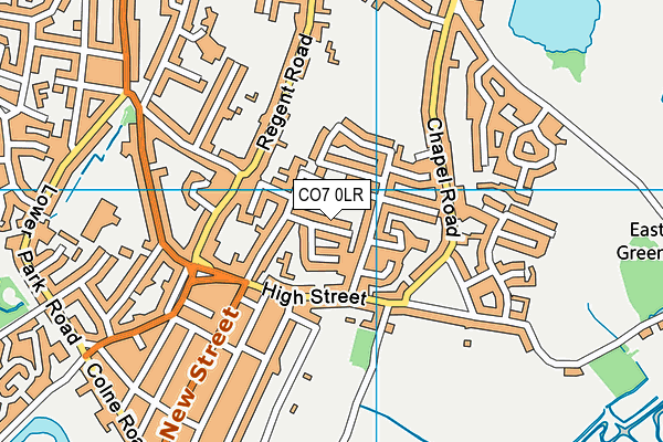 CO7 0LR map - OS VectorMap District (Ordnance Survey)