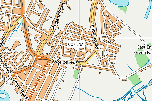 CO7 0NA map - OS VectorMap District (Ordnance Survey)