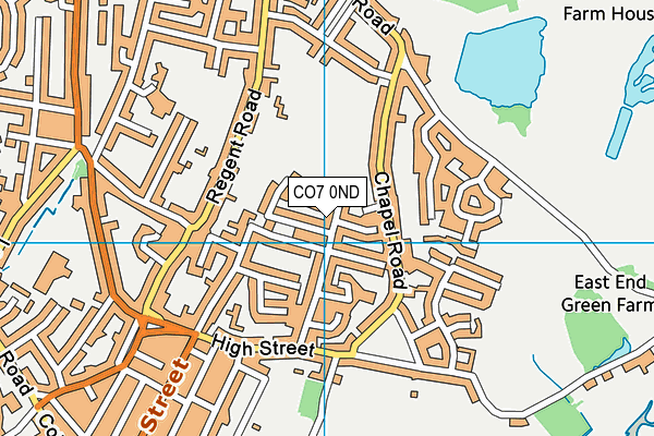 CO7 0ND map - OS VectorMap District (Ordnance Survey)