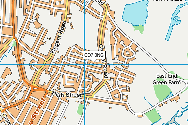 CO7 0NG map - OS VectorMap District (Ordnance Survey)