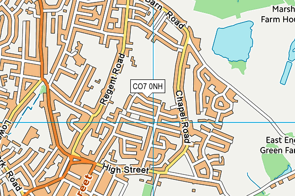 CO7 0NH map - OS VectorMap District (Ordnance Survey)