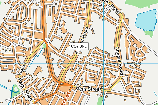 CO7 0NL map - OS VectorMap District (Ordnance Survey)