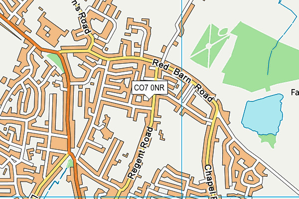 CO7 0NR map - OS VectorMap District (Ordnance Survey)
