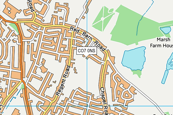 CO7 0NS map - OS VectorMap District (Ordnance Survey)